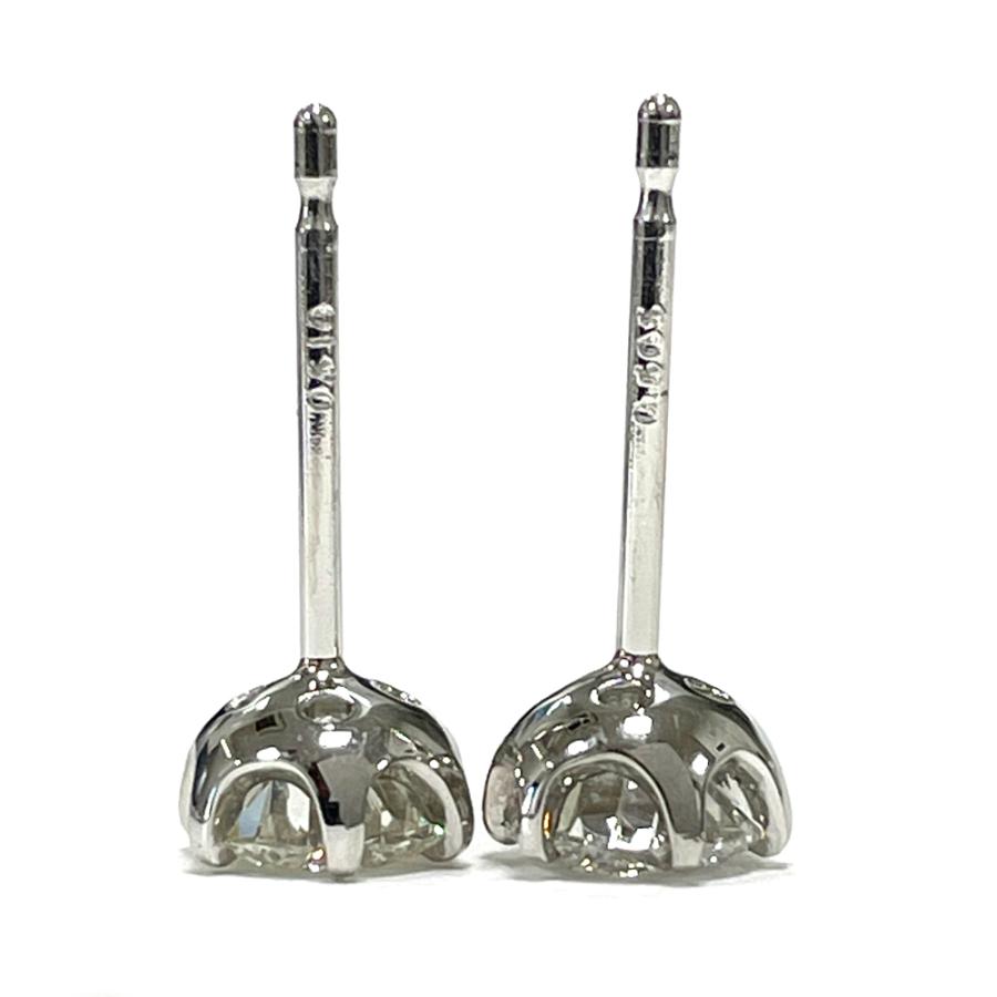 【中古】Pt900　ダイヤ　ピアス　D 0.505ct　D 0.510ct　ソーティング付_6