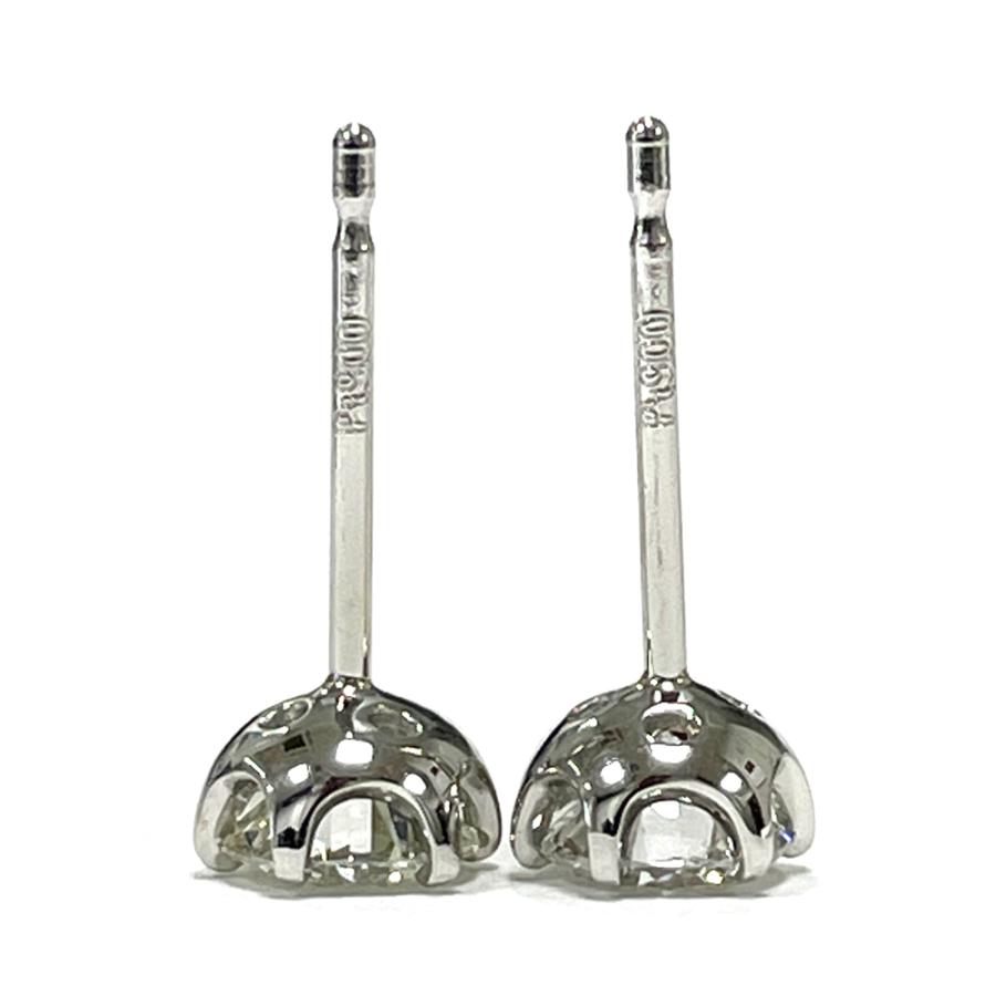 【中古】Pt900　ダイヤ　ピアス　D 0.505ct　D 0.510ct　ソーティング付_7