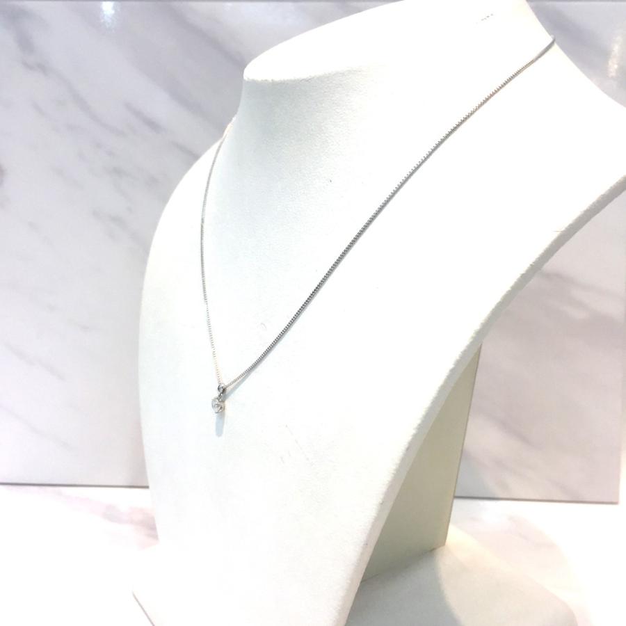 中古美品】Pt850 ダイヤ ネックレス D 0.304ct 重さ：3.1g : すぎ質店  