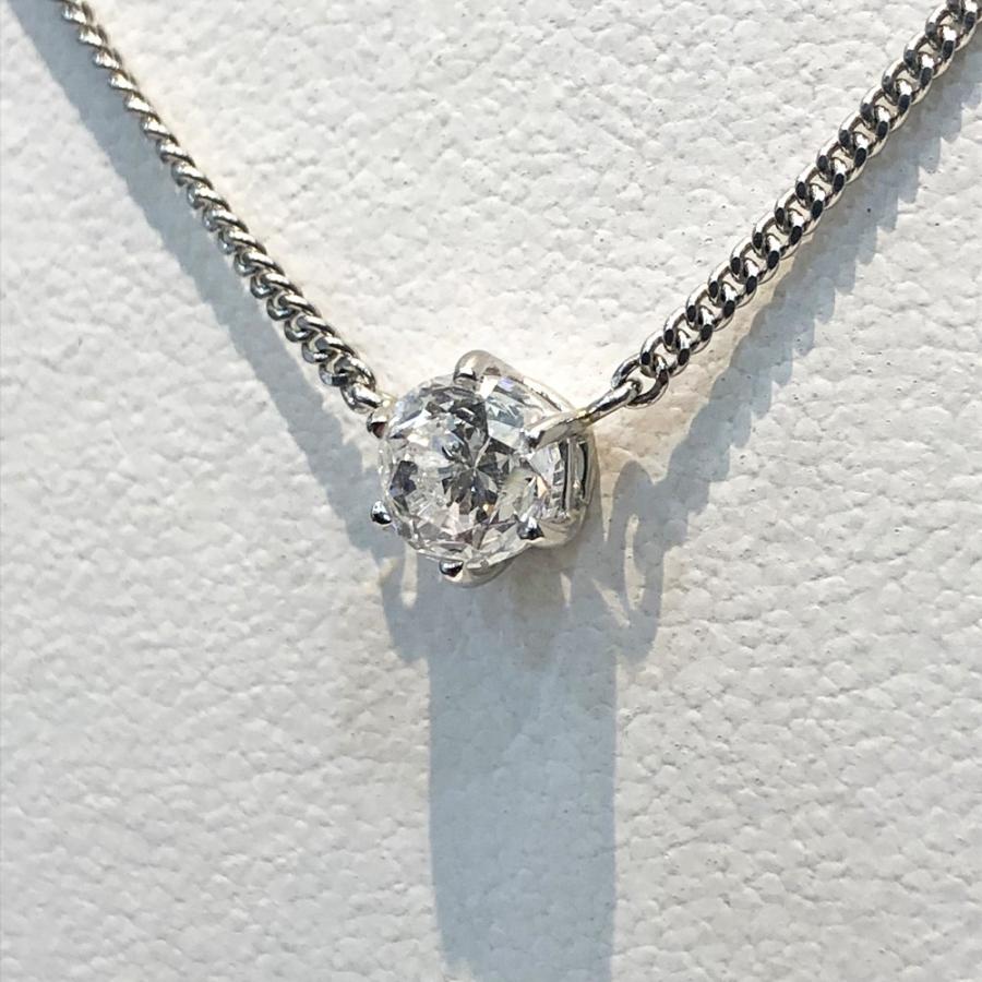 中古美品】Pt850 ダイヤ ネックレス D 1.01ct 重さ：4.5g : すぎ質店 