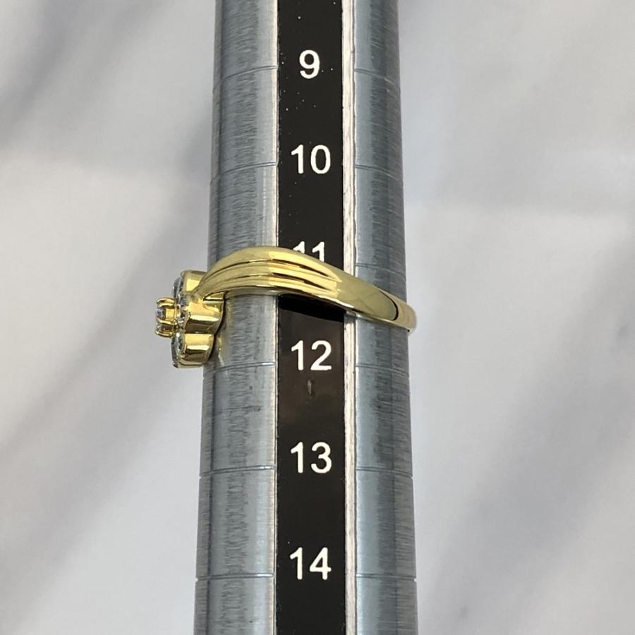 K18 ダイヤ ファッションリング D0.50ct 12号 重さ：3.6g 指輪 : すぎ 