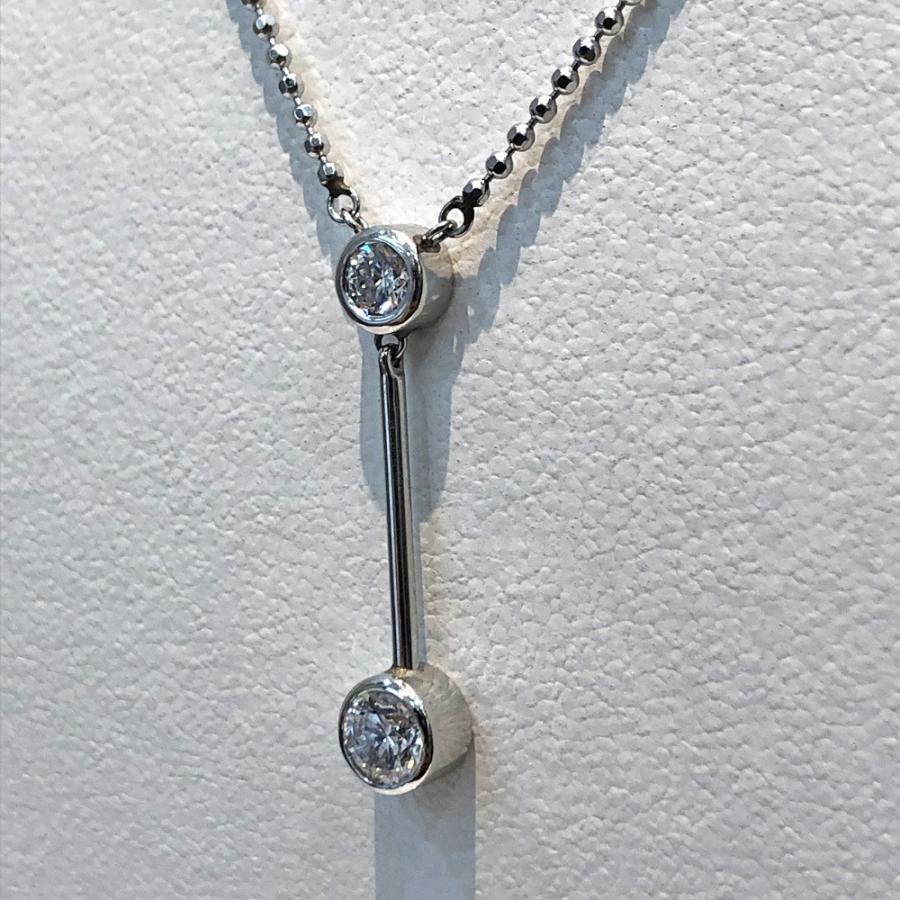 中古美品】pt850 ダイヤ ネックレス D 0.53ct 4.6g : すぎ質店 - 通販 