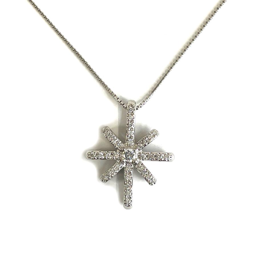 中古】Pt900/Pt850 ダイヤ ネックレス D0.11ct D0.26ct : すぎ質店 