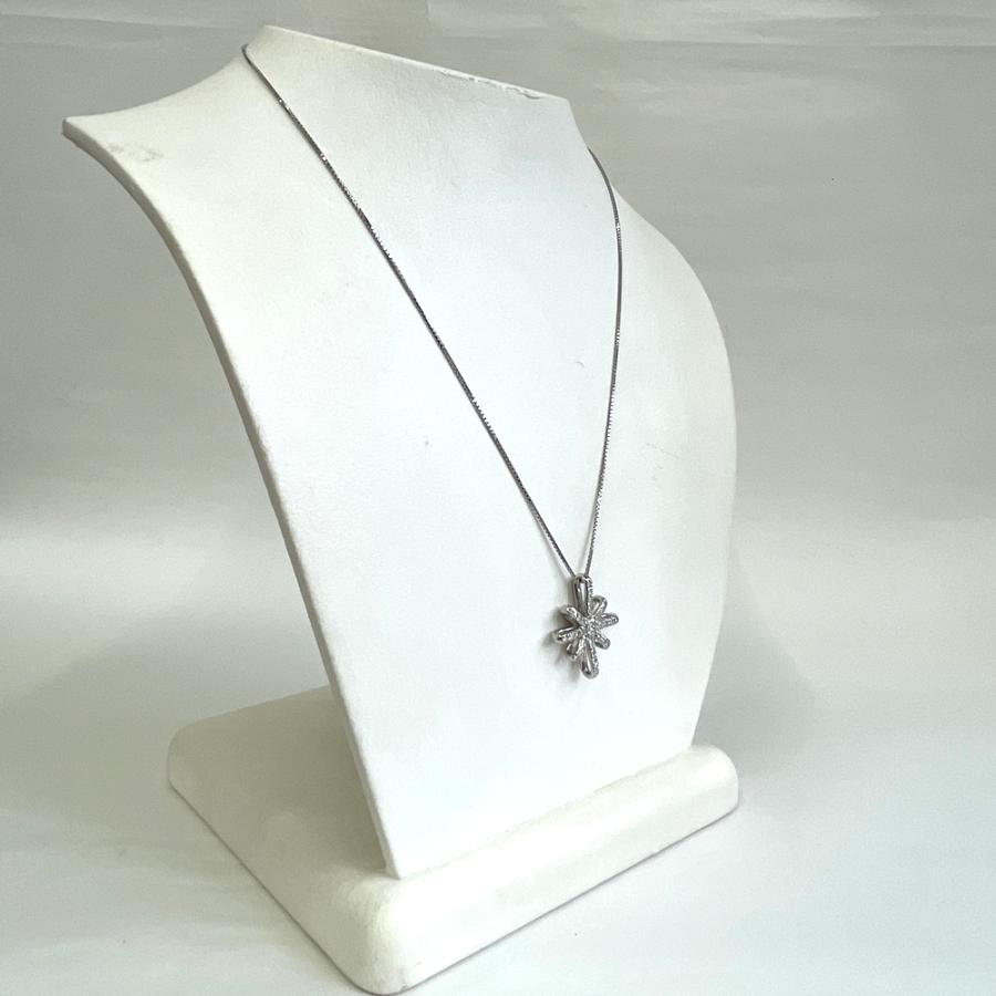 Pt900/Pt850 ダイヤ ネックレス D0.11ct D0.26ct : すぎ質店