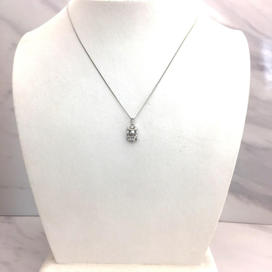 pt900/pt850 ダイヤ ネックレス D 0.50ct 3.2gレディース : すぎ質店