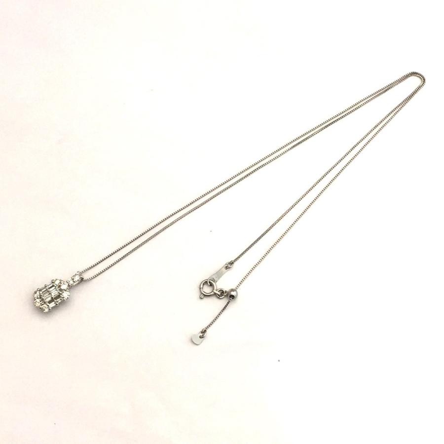 pt900/pt850 ダイヤ ネックレス D 0.50ct 3.2gレディース : すぎ質店