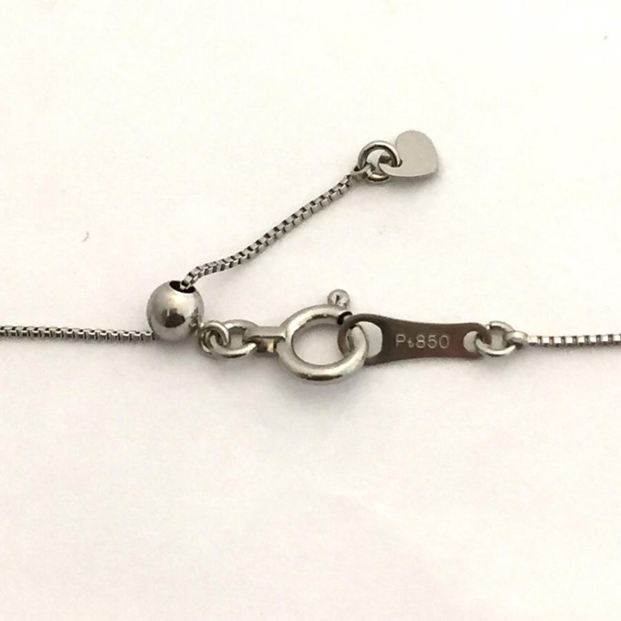 pt900/pt850　ダイヤ　ネックレス　D 0.50ct　3.2ｇレディース
