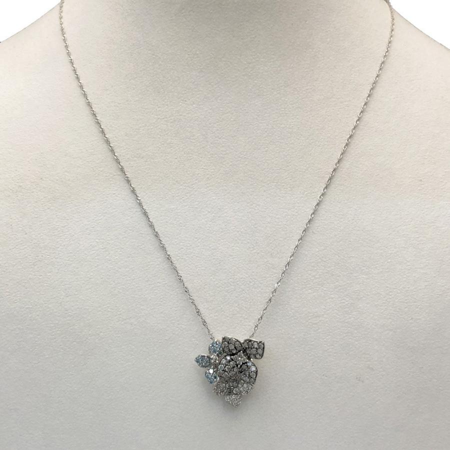 K18WG ダイヤ ネックレス D 0.70ct 2.9g レディース : a253 : すぎ質店 