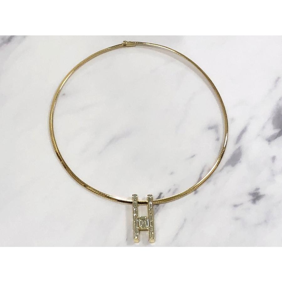 中古美品】K18YG ダイヤモンド ネックレス ダイヤ 中1.819ct UNDER N 