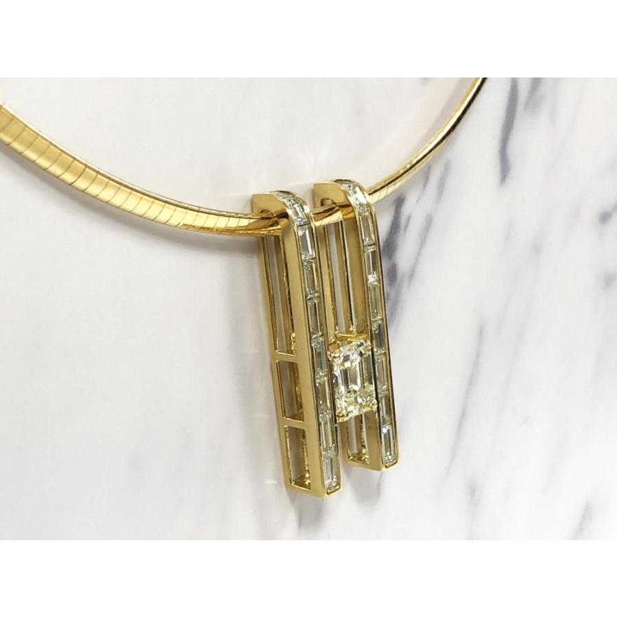 中古美品】K18YG ダイヤモンド ネックレス ダイヤ 中1.819ct UNDER N 