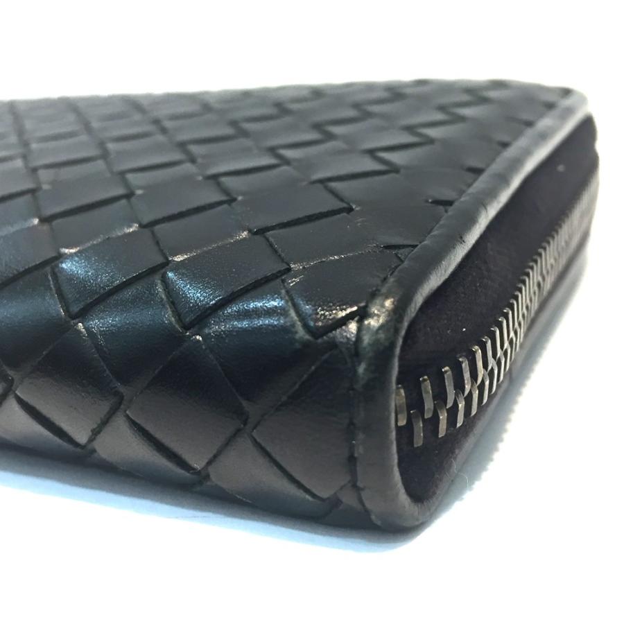 BOTTEGAVENETAイントレチャート長財布ブラックV001N