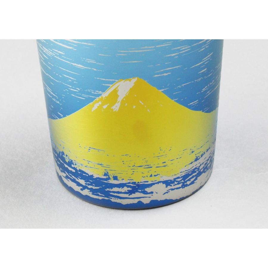 富士山 二重 チタンタンブラー 桐箱入 ビアコップ 縁起物 ギフト