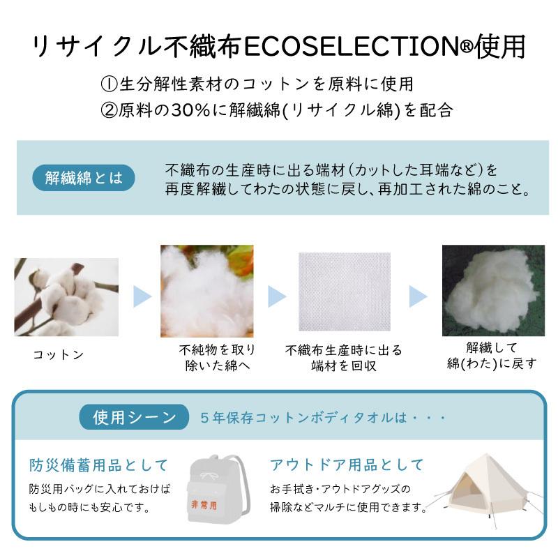 ボディタオル 災害 10本セット 防災 備え 対策 備蓄 5年 保存