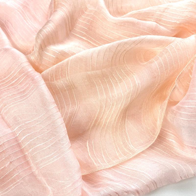 桜染 絹 シルク ショール 袋織玉糸ショール 工房夢細工 ストール 日本製 さくら 草木染 薄手 軽い おしゃれ ピンク オレンジ 母の日 2026_3
