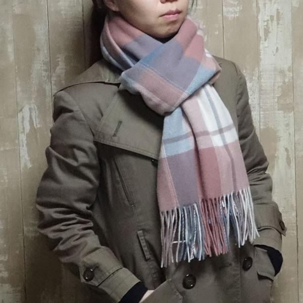 敬老の日 洗える ウール 100 マフラー ピンク チェック メンズ レディース 洗濯可能 ウォッシャブル おしゃれ フリンジ 大判 wo Pc おしゃれ雑貨のお店lal Filo 通販 Yahoo ショッピング