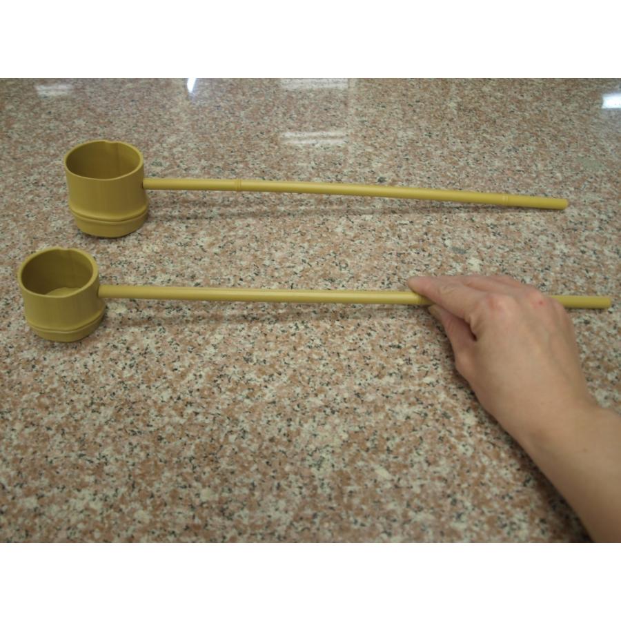 ひしゃく（柄杓）人工竹プラスチック製 |庭用 蹲 つくばい 手水鉢