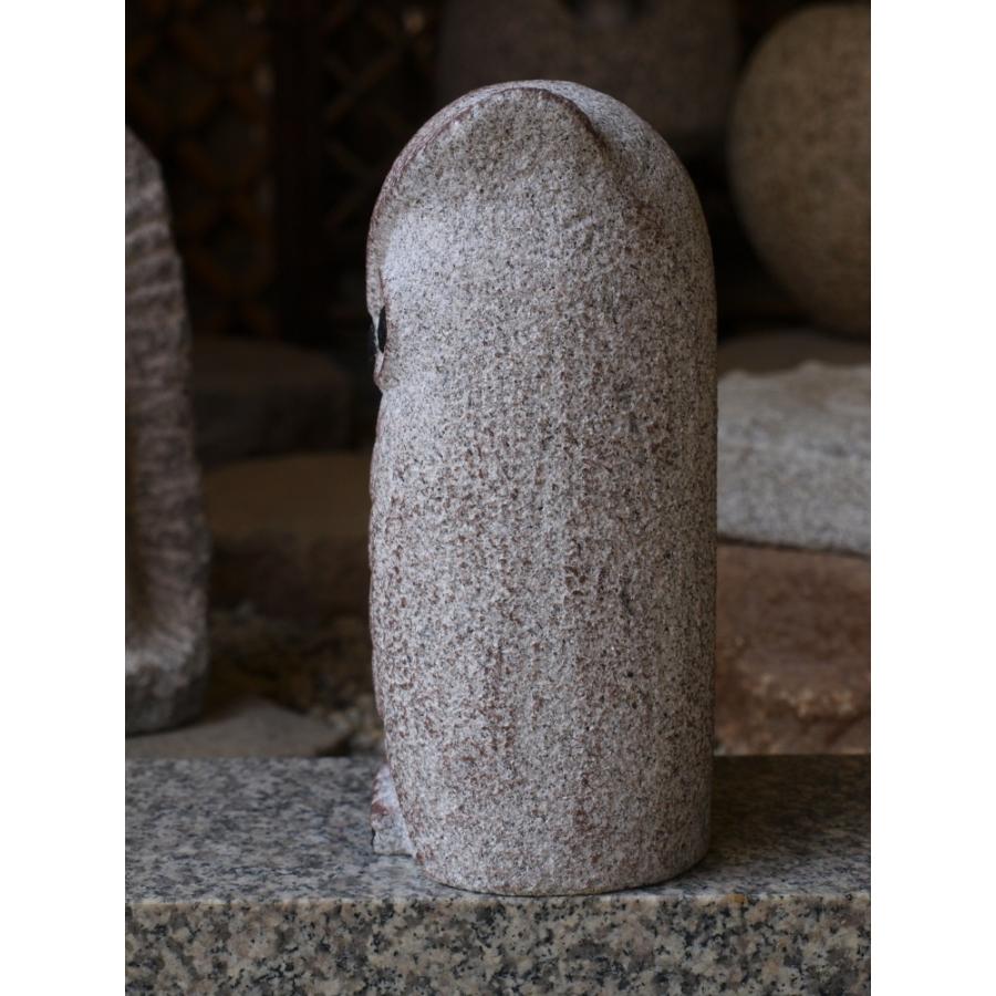 みみずぐ　ふくろう　手彫り　石製｜縁起物　置物　飾り　天然石　庭｜sugitasekizai｜06