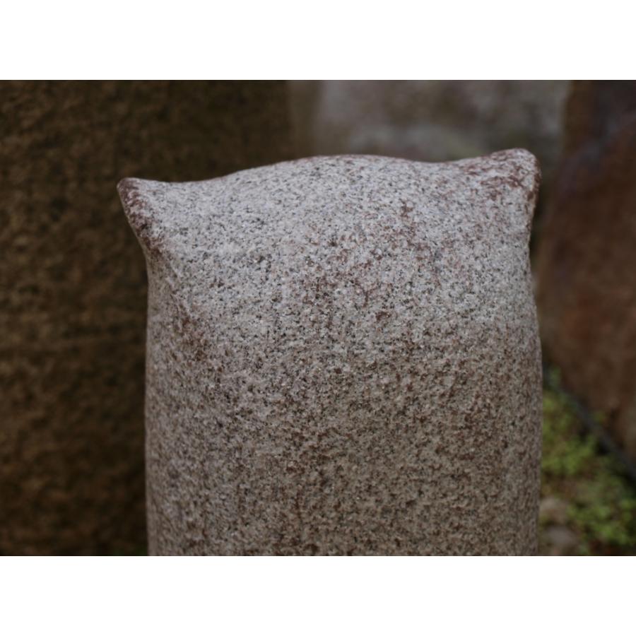 みみずぐ　ふくろう　手彫り　石製｜縁起物　置物　飾り　天然石　庭｜sugitasekizai｜09