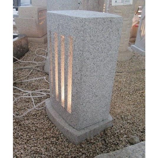 和風ミニ灯篭（とうろう）石のあかり　No.Ａ-45　Ｈ46cm照明器具　庭　玄関　ガーデンライト｜sugitasekizai｜03
