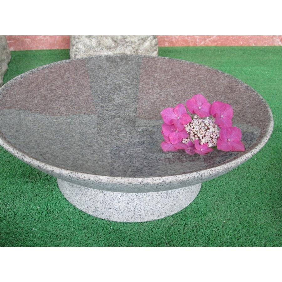 伝統工芸 和風庭園用 杯（さかずき）盃水鉢 国産みかげ｜つくばい 手水鉢 天然石 石の水鉢 直径42cm 通販 