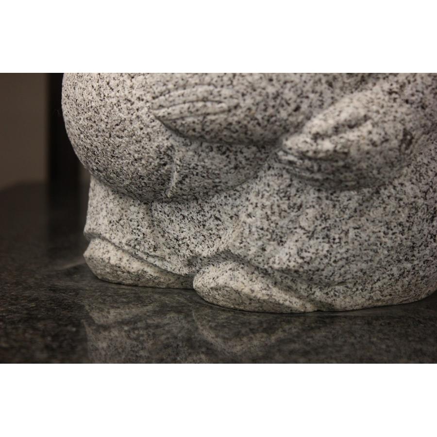 かわいい恵比寿えびす様 置き物 石像オブジェ 国産みかげ石製 H30cm