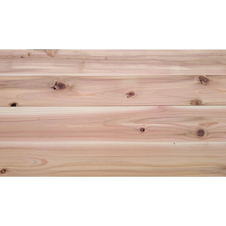 杉板 プレーナー仕上げ 節有り 1800mm×10mm×100mm 17枚入 : 杉と檜の