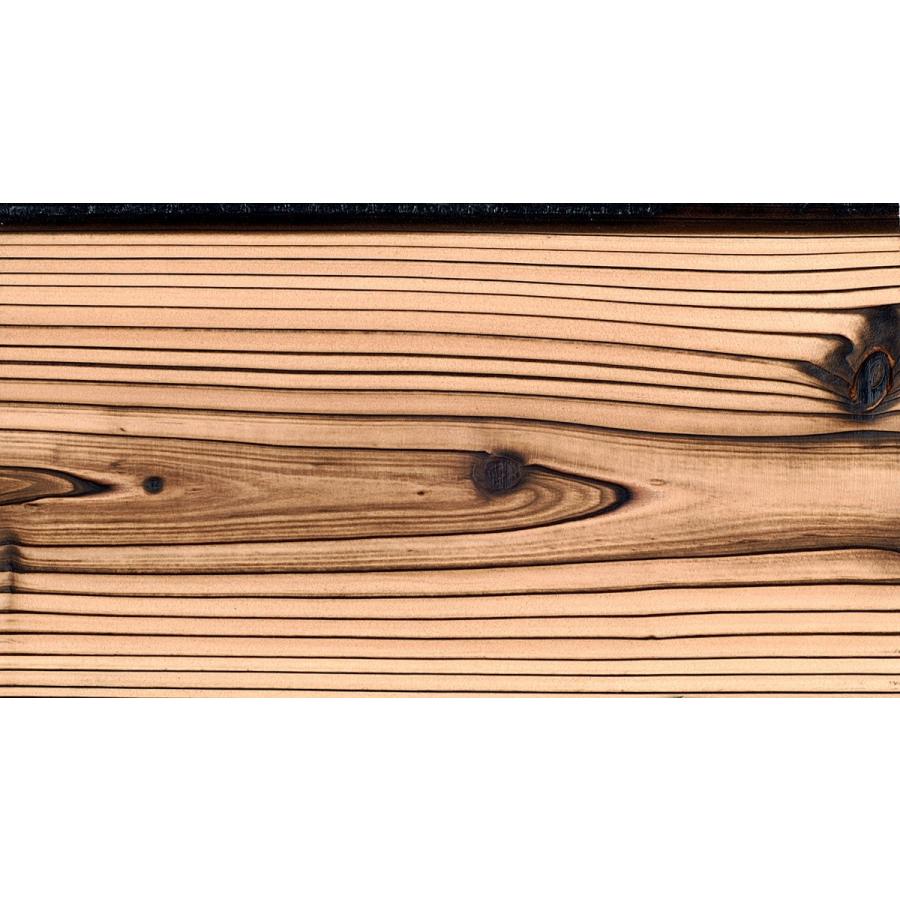 焼杉板 浮造り 3000mm×12mm×135mm 8枚入 : 杉と檜の加工板