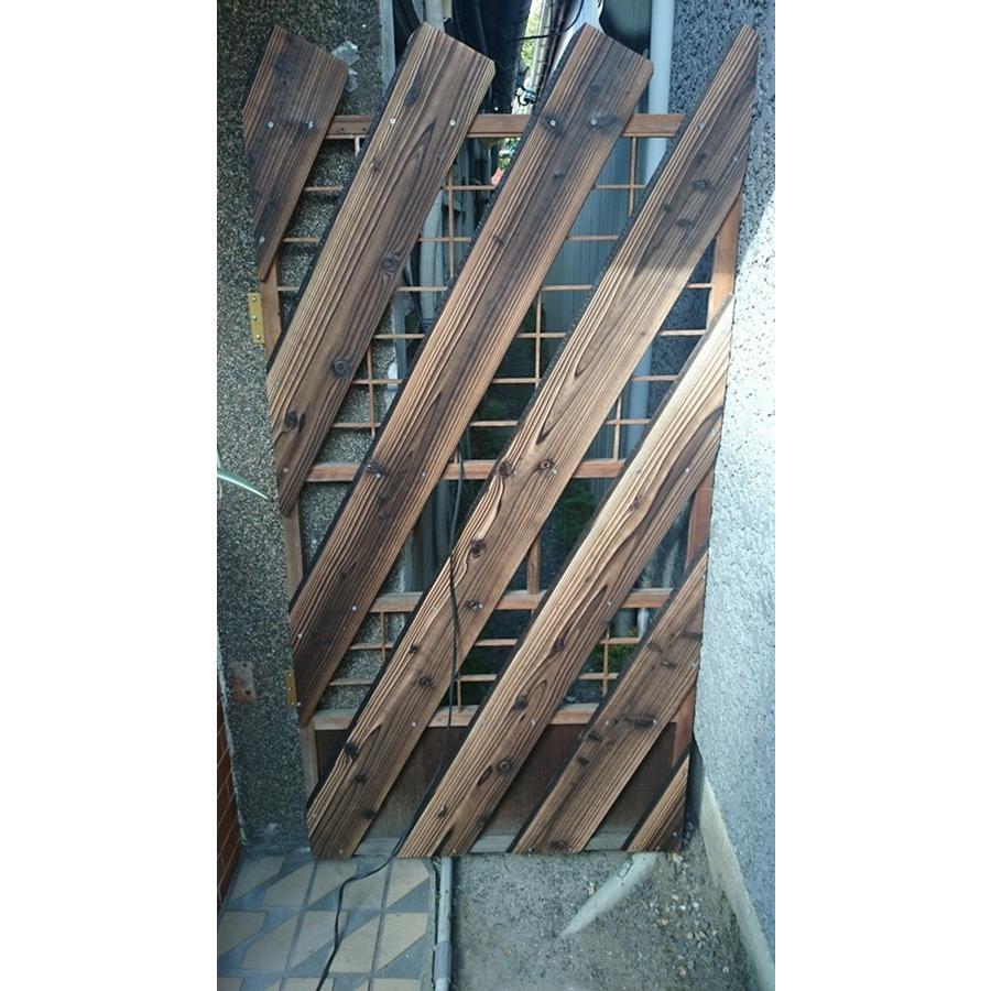 焼杉板 浮造り 4000mm×12mm×135mm 6枚入 杉板 外壁 DIY : 杉と檜の加工 