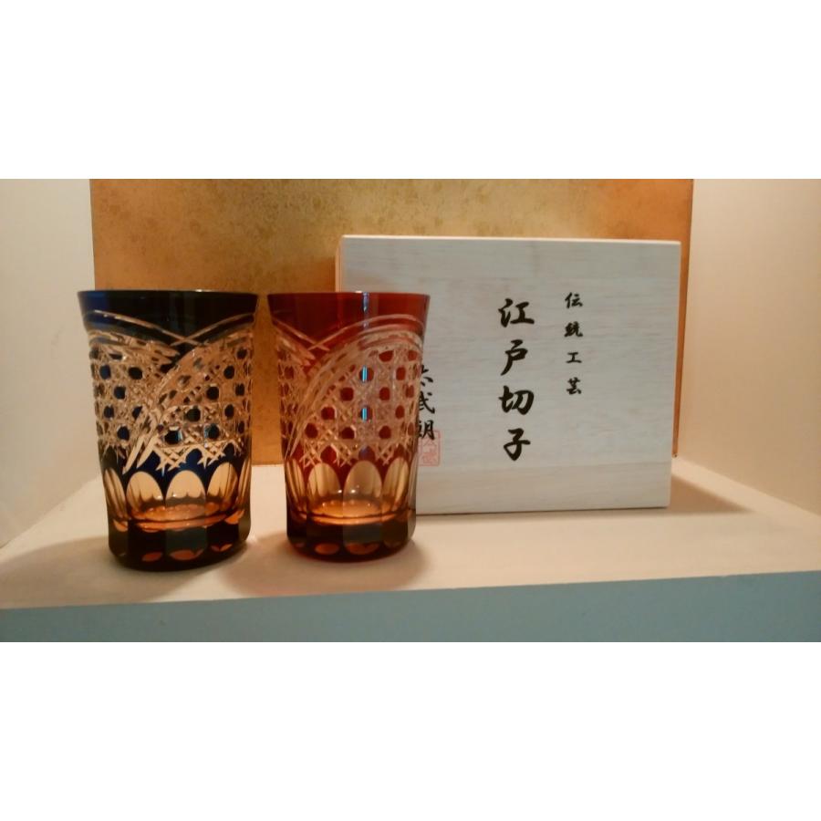 婚礼 日本の伝統工芸の江戸切子グラスに名入れを彫りプレゼントしては 059 江戸切子名入れグラスペアセット プレゼント 箱付江戸切子名入れグラスペアセット プレゼント 箱付