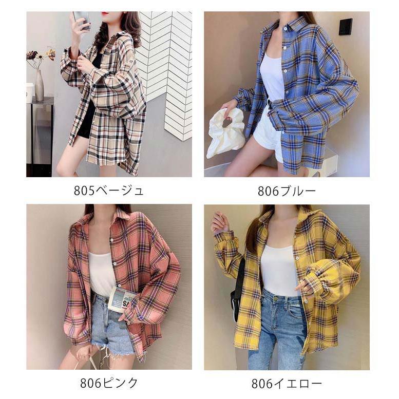 長袖シャツ 夏 シャツジャケット 薄手 チェック柄 タータンチェック 春