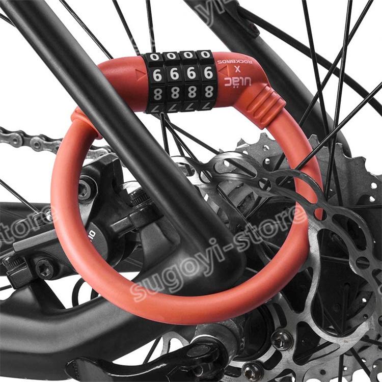 自転車 鍵 ケーブルロック クロスバイク ワイヤーロック 軽量 ダイヤル