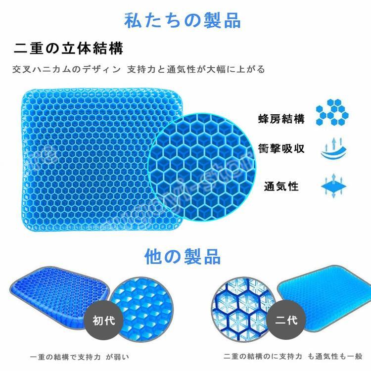 ゲルクッション 無重力 椅子 座布団 ざぶとん エッグシッター ジェル