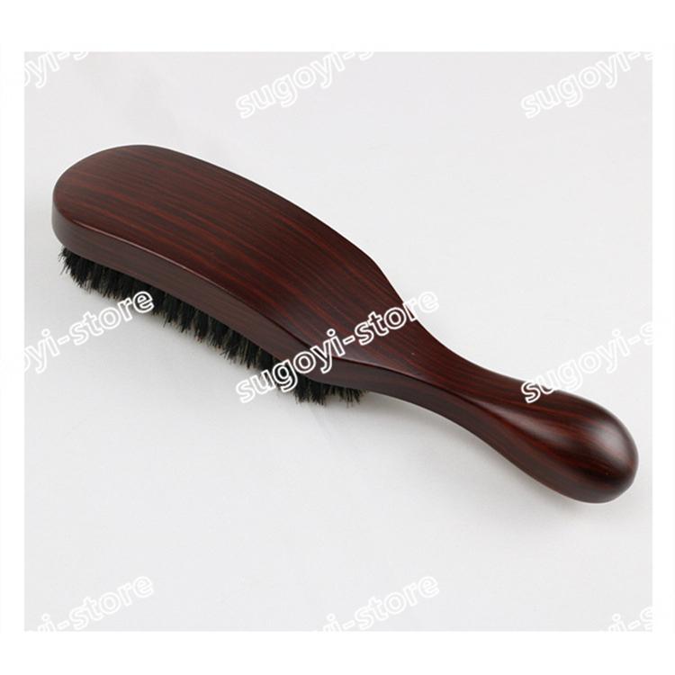 豚毛ヘアブラシ 櫛 コーム 木製 静電気防止/絡まない/子供の髪/濡れた