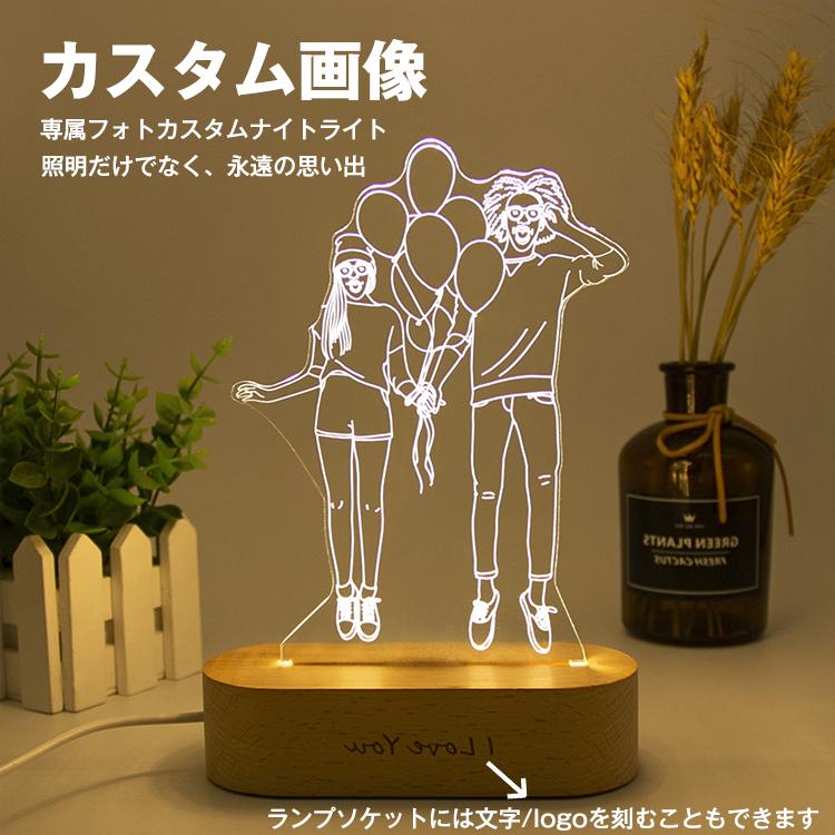 オリジナル オーダーメイド3D夜ライト 休日 誕生日プレゼント DIYの 