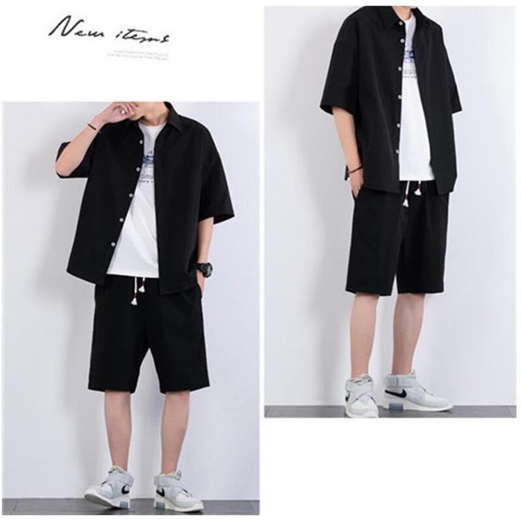 上下セット メンズ ジャージ 夏 カジュアル 半袖シャツ ショートパンツ# メンズセットアップ 夏 ジャージ 半袖短パン 2点セット 上下セット