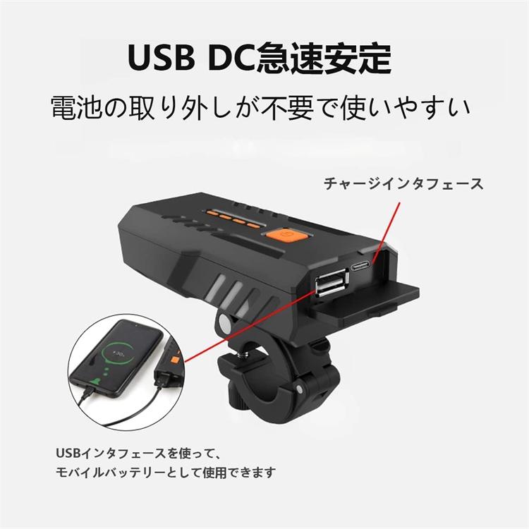 LED ライト 3000mAh大容量 1200ルーメン LEDヘッドライト USB充電式 高