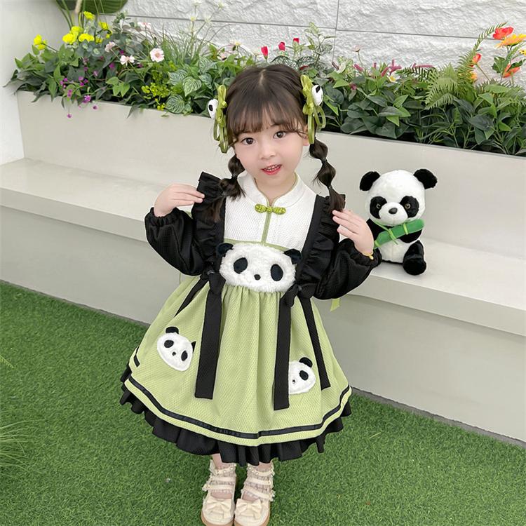 可愛い パンダワンピース ロリータ ワンピース コスプレ服 女の子 
