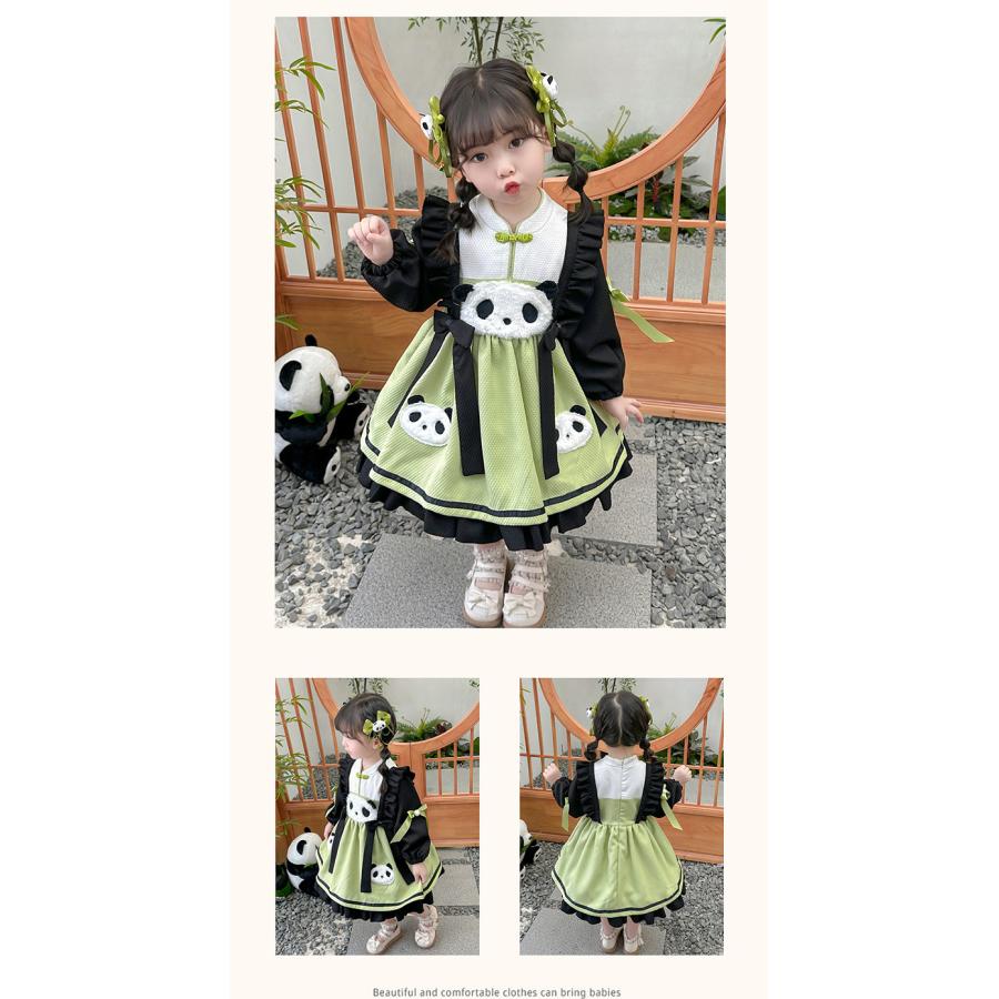 可愛い パンダワンピース ロリータ ワンピース コスプレ服 女の子 