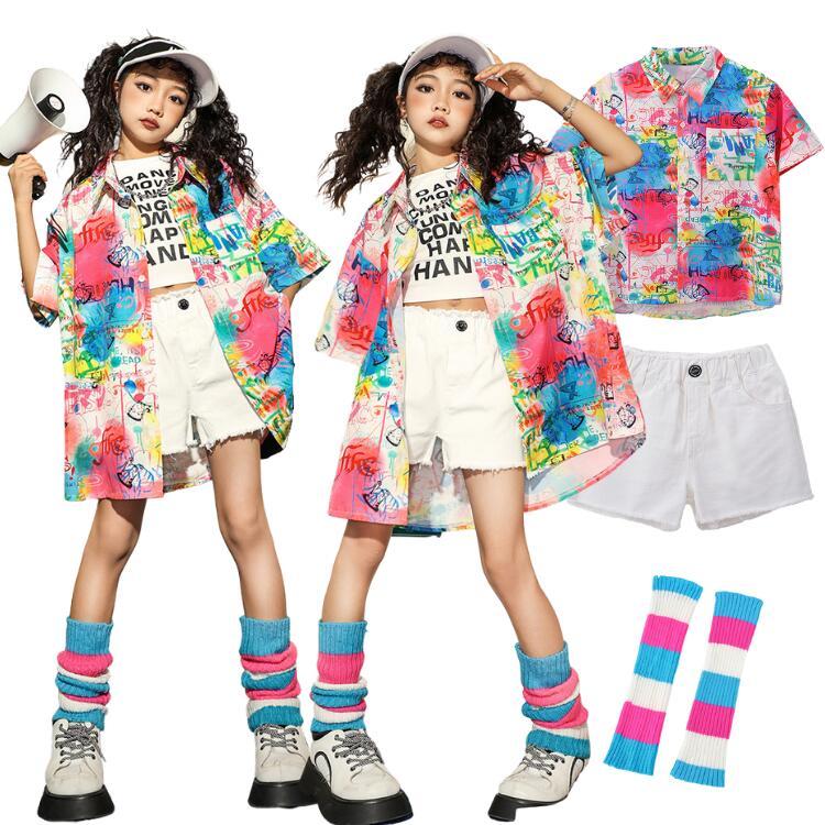 子供服 ダンス 衣装 キッズ セットアップ ヒップホップ 単品 キッズダンス 男の子 女の子 ストリート ダンスウェア 原宿系 おしゃれ 半袖 ...