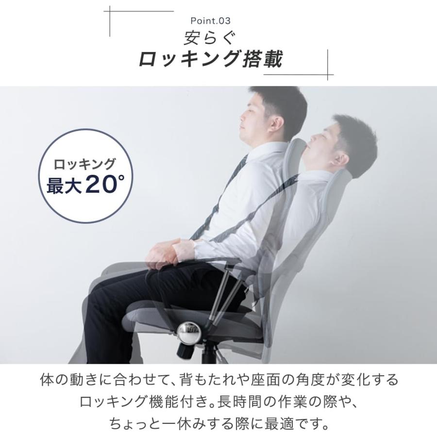 床傷防止！PUキャスター】タンスのゲン オフィスチェア 腰楽ランバー