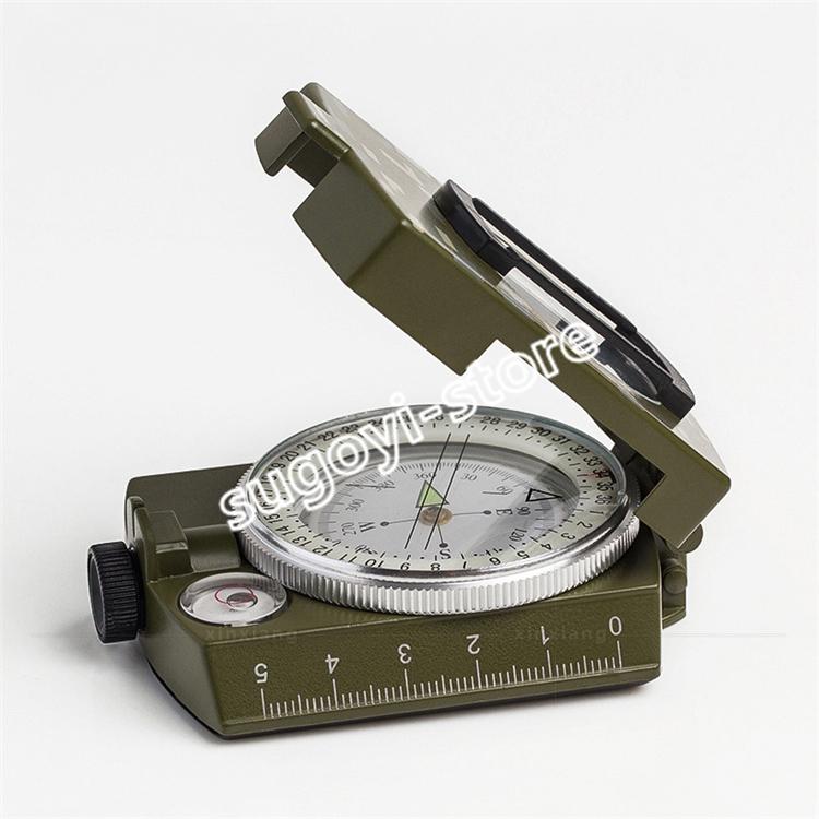 方位磁石 コンパス 方位磁針 傾斜計付き 高精度 ミリタリーコンパス