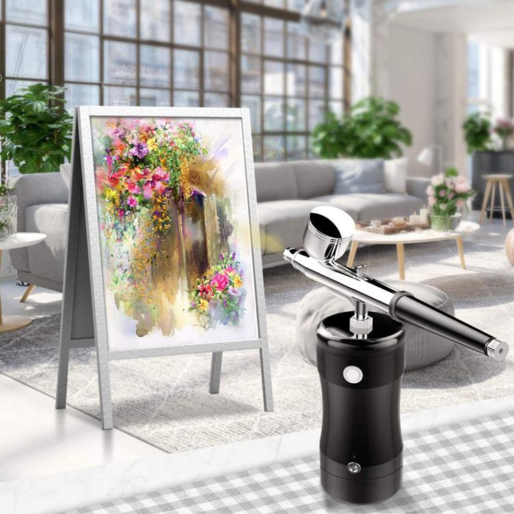 エアブラシ 充電式 ダブルアクション コンプレッサーセット USB充電式