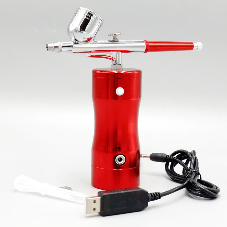 エアブラシ 充電式 ダブルアクション コンプレッサーセット USB充電式