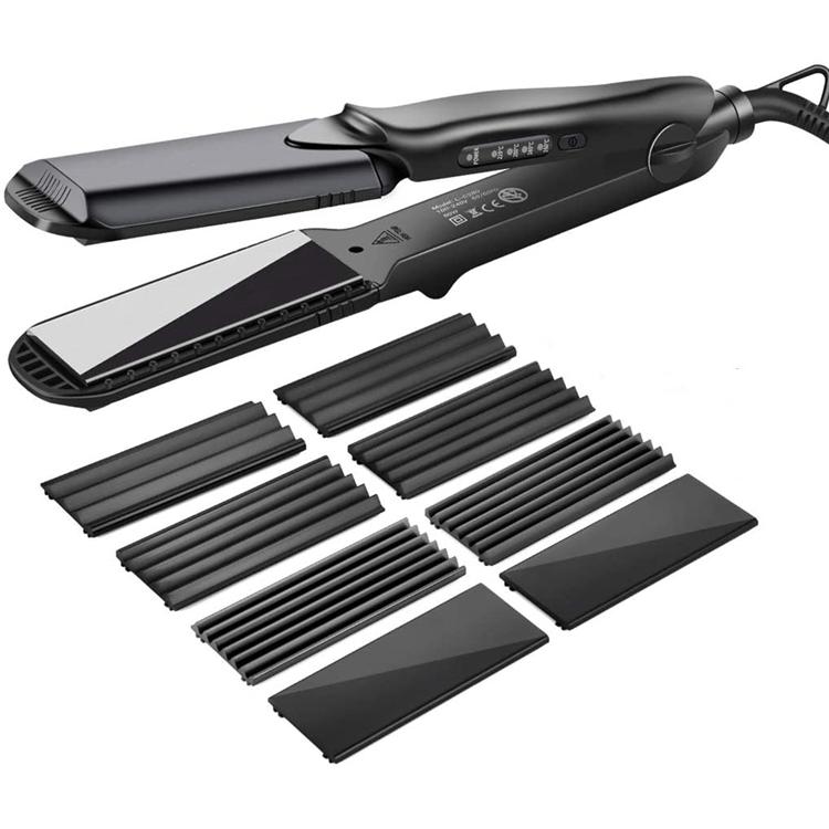 ヘアアイロン ストレートアイロン 4WAY 160℃-220℃ ウエーブ アイロン