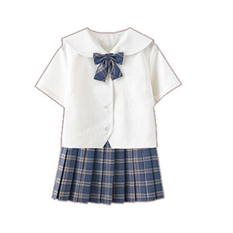 セーラー服 半袖 女子制服 上下セット 学生服 高品質 女子高校生 コスチューム 白 Jk制服 可愛い 前開き コスプレ 学園祭 文化祭 本格制服 Jk 0032 スゴイストア 通販 Yahoo ショッピング