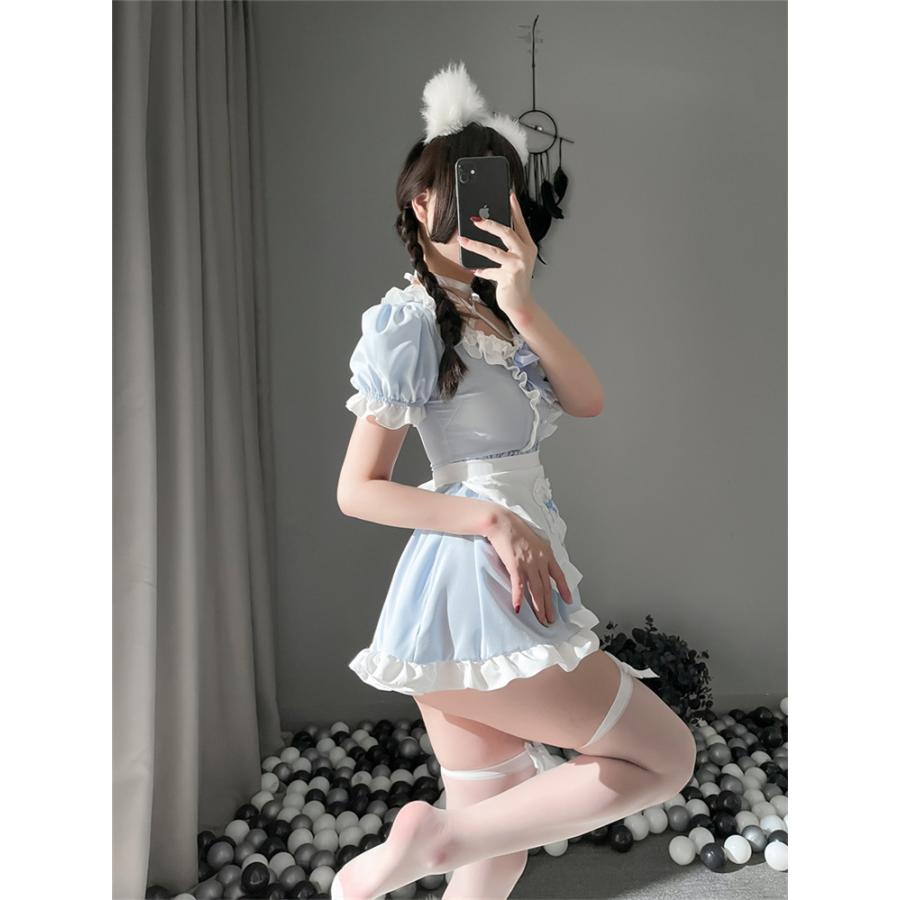 美乳　二次元 可愛いメイド服 コスプレ 仮装 イベント 美脚 美乳 演出服 撮影服 パーティー ハロウィン ベビドール ワンピース ロリータ服 二次元 :  スゴイストア - 通販 - Yahoo!ショッピング