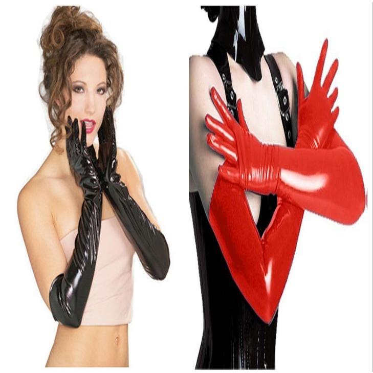 エナメル光沢手袋 コスプレグッズ バニーガール服 レースクイーン 仮装