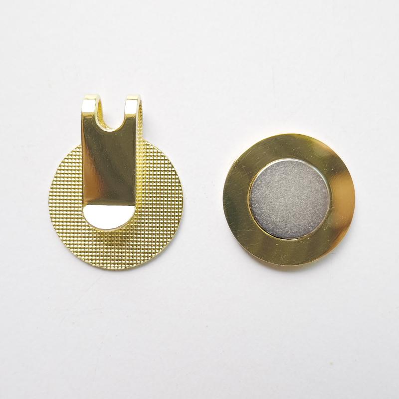 ゴルフマーカー グリーン G-01 クリップ付き ピンフラッグ 肥後象嵌