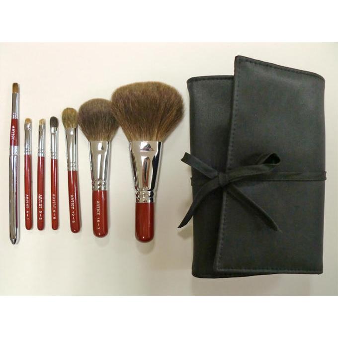 竹宝堂 熊野筆 最高級 メイクブラシセット 7本 Artist-7set-B 定番