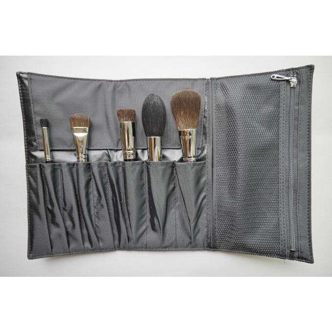 竹宝堂 熊野筆 高級 メイクブラシセット 5本 Regular-5set-A